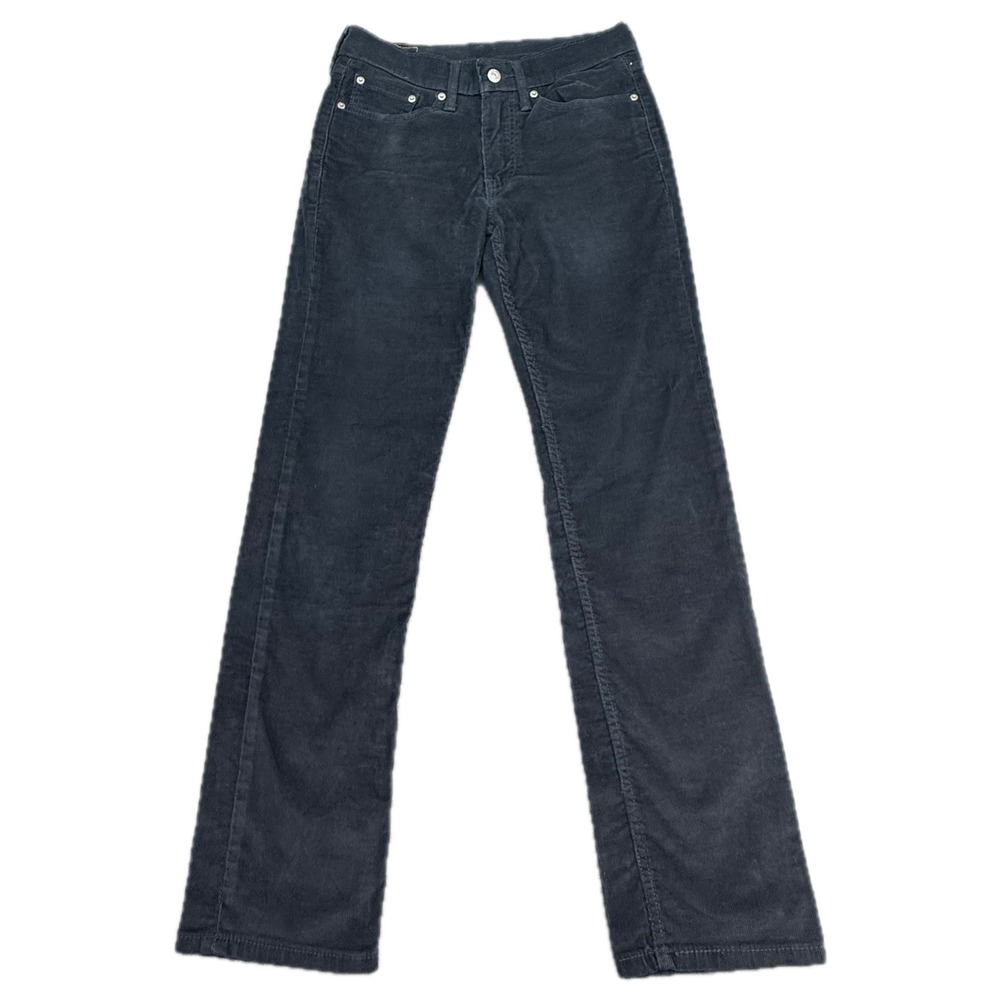 Levi's 514 Corduroy Pants Mens 29x32 Navy Blue Straight Fit Stretch Cords